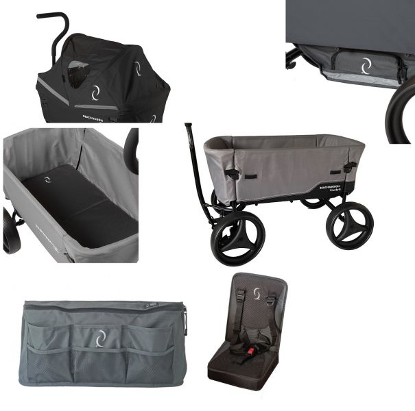 Beachwagon STURDY® - Donkergrijs Combideal 5